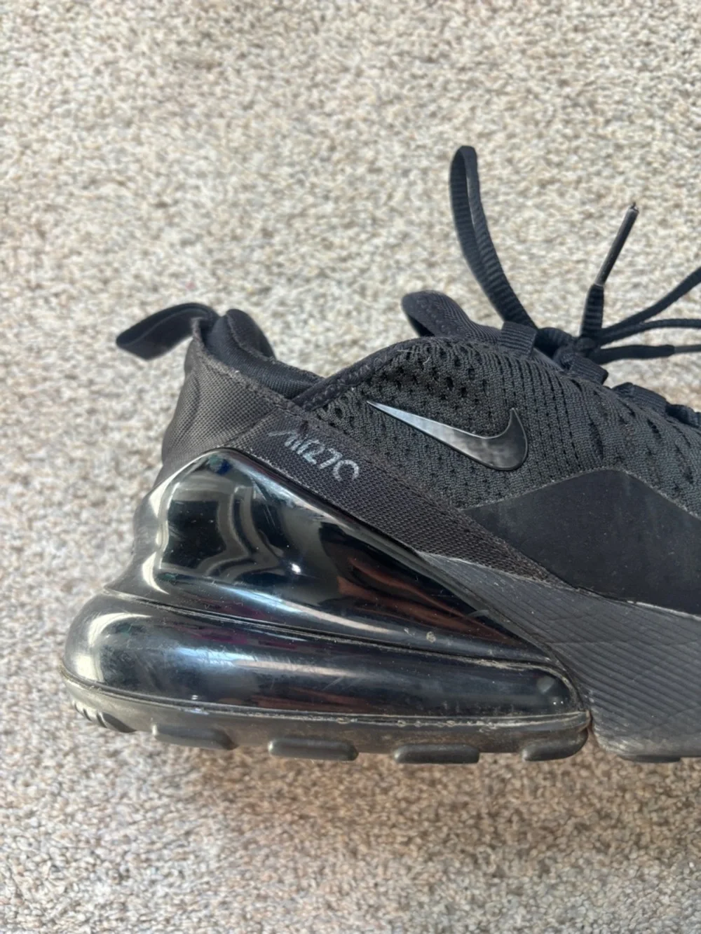 Nike Air Max 270 Triple Black AH8050 Women’s 6.5 - Picture 8 of 10